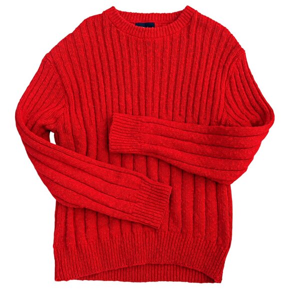 Vintage Woolrich Red Cotton Knit Sweater – Made in USA, Size XL - Picture 2 of 7